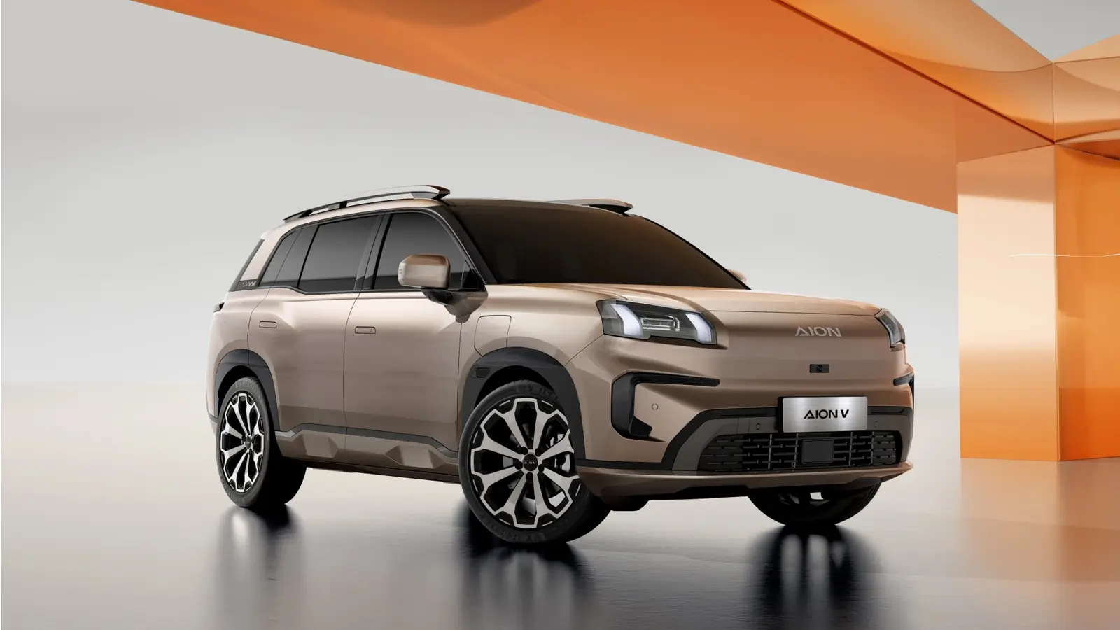 GAC AION V electric SUV exterior front three-quarter view in New Zealand