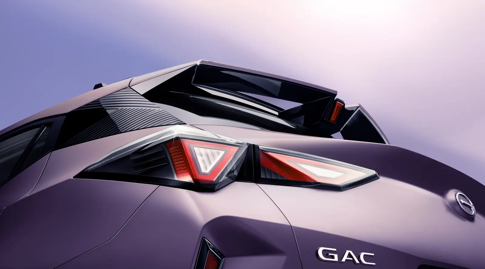 GAC EMZOOM rear taillight and spoiler detail